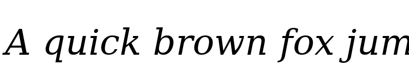 Preview of DejaVu Serif Italic