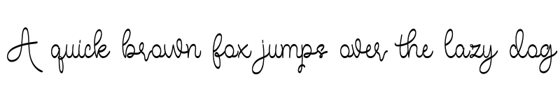 Preview of Dellian handrwitten font Regular
