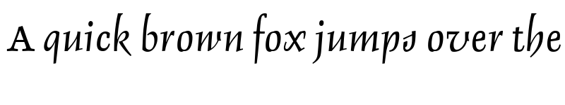 Preview of DelphinI RomanItalic