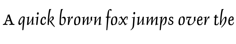Preview of DelphinIA RomanItalic