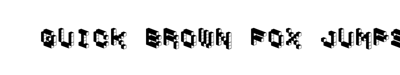 Preview of DemonCubicBlockFont Dark Regular