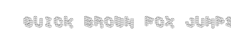 Preview of DemonCubicBlockFont Regular