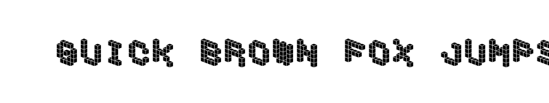 Preview of DemonCubicBlockFont Tile Regular