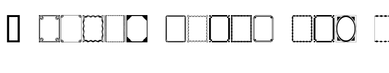 Preview of DesignerFrames Regular
