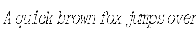 Preview of DetectiveCondensed Italic