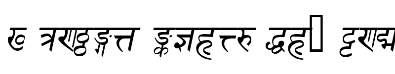 Preview of DevanagariDelhiSSK Italic
