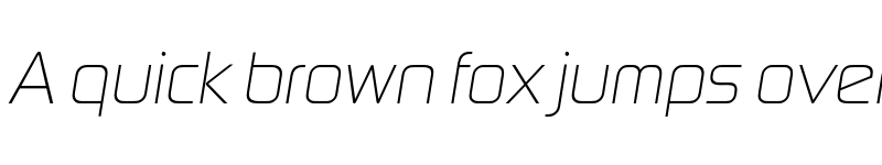 Preview of DigitalEF Light Italic