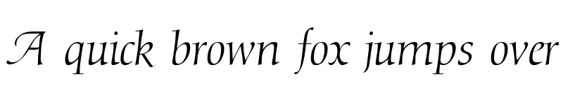 Preview of DioscurSwash DB RegularItalic