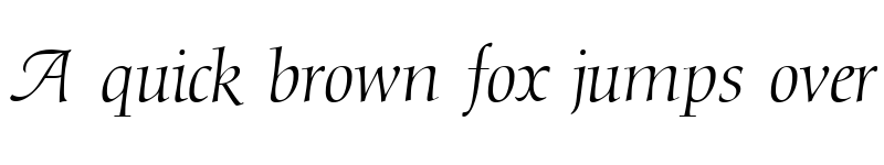 Preview of DioscurSwash RegularItalic