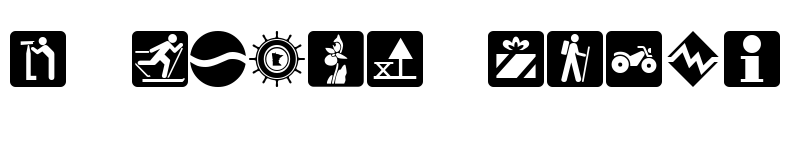 Preview of DNR Recreation Symbols Regular