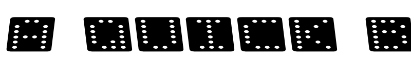 Preview of Domino flad kursiv Regular