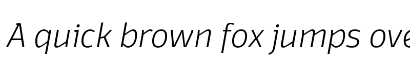 Preview of Domotika ExtraLight Italic