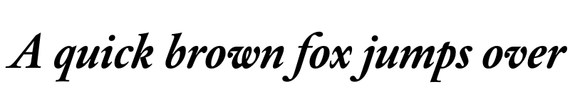 Preview of DTL Elzevir ST Bold Italic