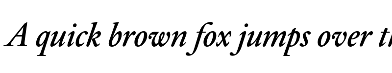 Preview of DTL Elzevir ST Medium Italic