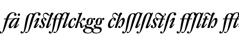 Preview of DTL Fleischmann D Alt Medium Italic