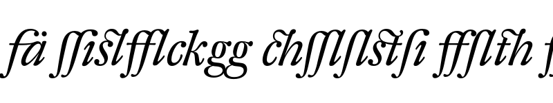 Preview of DTL Fleischmann T Alt Italic