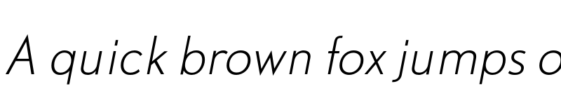 Preview of DTL Nobel T Light Italic