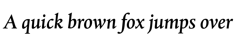 Preview of DTLAlbertinaTMedium Italic