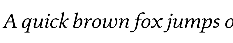 Preview of DTLDocumentaST Italic