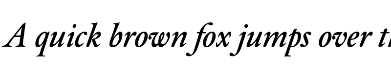 Preview of DTLElzevirSMedium Italic