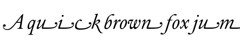 Preview of DTLElzevirTSwash Italic