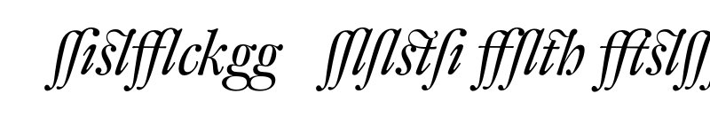 Preview of DTLFleischmannDAlternate Italic