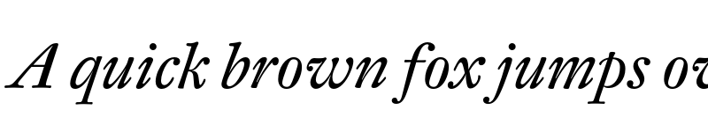 Preview of DTLFleischmannST Italic