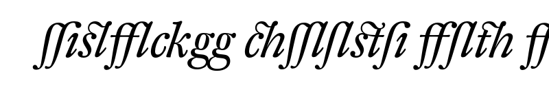 Preview of DTLFleischmannT Alt Italic