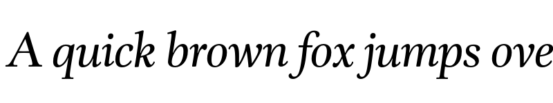 Preview of DTLUnicoST Italic