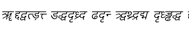 Preview of DV-TTYogesh Italic