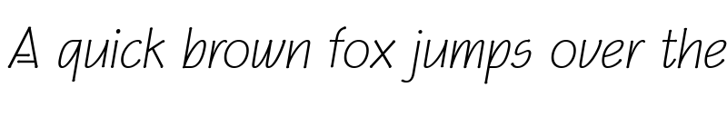 Preview of Eaglefeather LightItalic