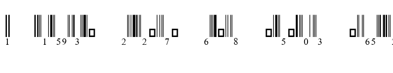 Preview of EAN-13 Half Height Regular