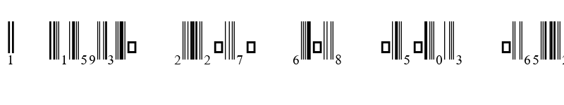Preview of EAN-13B Half Height Regular