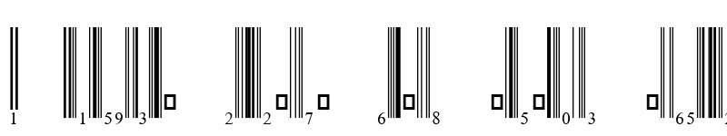 Preview of EAN-13B Regular