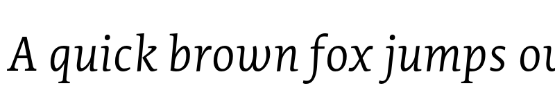 Preview of Edit Serif W00 ExtraLight Italic