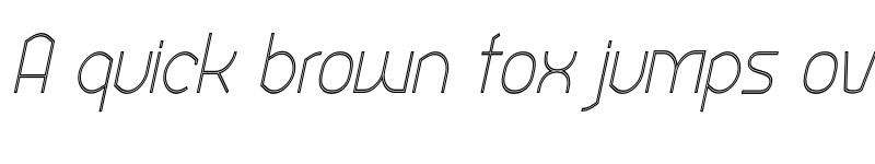 Preview of Ekela Punch ExtraLight Condensed Italic