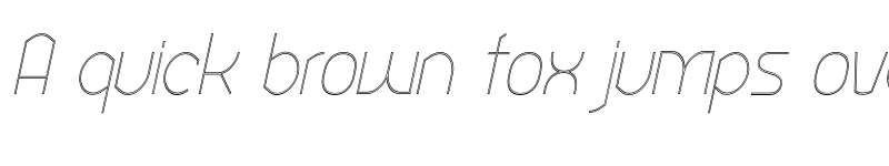 Preview of Ekela Punch UltraLight Condensed Italic