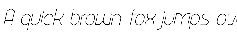 Preview of Ekela Round UltraLight Condensed Italic