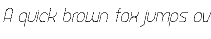 Preview of Ekela Rp ExtraLight Condensed Italic