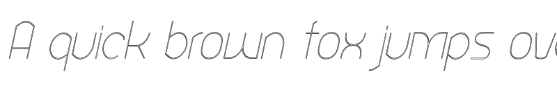 Preview of Ekela Rp UltraLight Condensed Italic