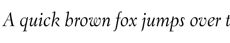 Preview of EldoradoText Light Italic