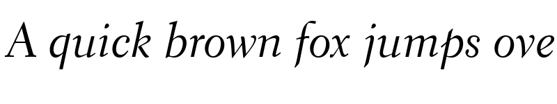 Preview of ElectraLHCursive RomanItalic