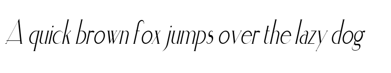 Preview of ElisiaCondensed Italic