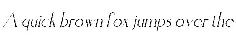 Preview of ElisiaInline Italic