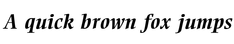 Preview of Ellington Bold Italic