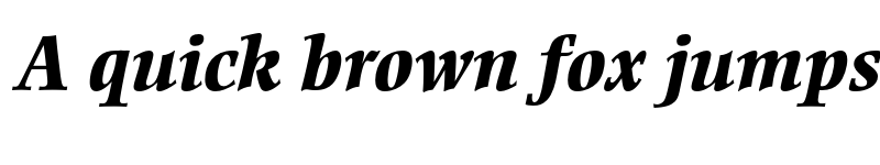 Preview of Ellington MT Std Extra Bold Italic