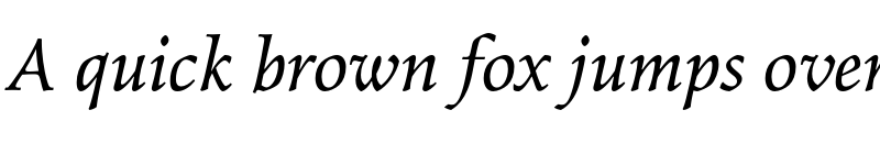 Preview of Elysium Std Book Italic