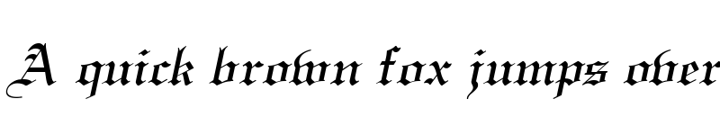 Preview of England Italic