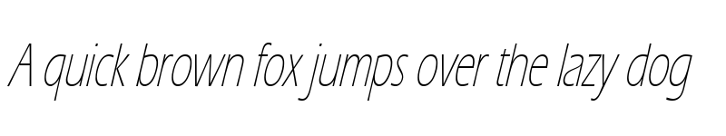 Preview of Eric Lite Thin Italic