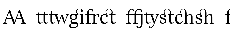 Preview of EstaLigatures Regular